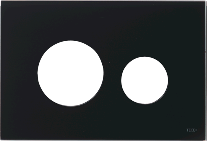 Kryt ovládacího tlačítka Tece Loop sklo černá 9240674