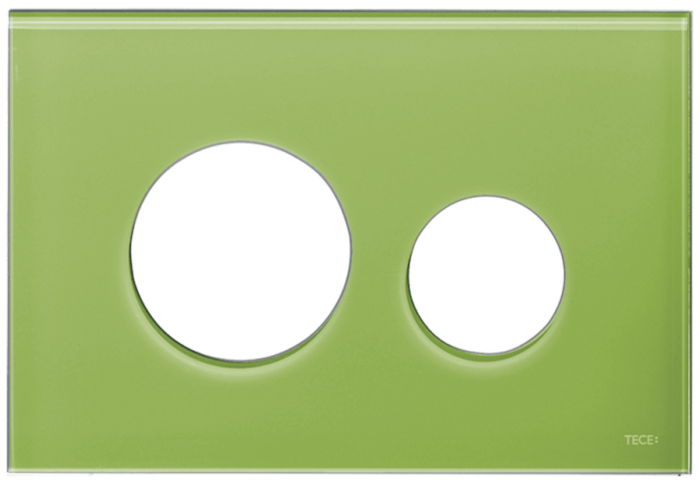 Kryt ovládacího tlačítka Tece Loop sklo zelená 9240685