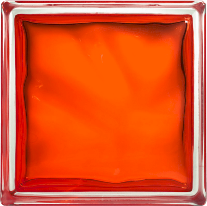 Luxfera Glassblocks orange 19x19x8 cm lesk 1908WOR