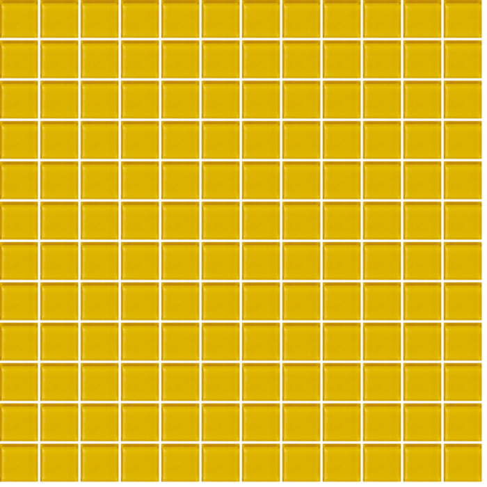 Skleněná mozaika Premium Mosaic žlutá 30x30 cm lesk MOS25YE