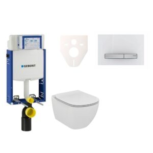 Závěsný set WC Ideal Standard Tesi + modul Geberit Kombifix s tlačítkem Sigma 50 (alpská bílá) 110.302.00.5 NF8