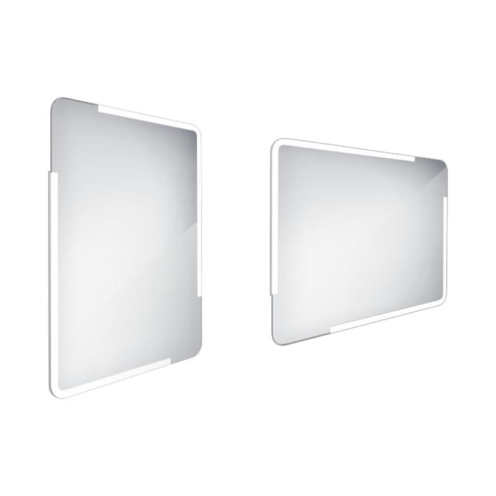 Zrcadlo bez vypínače Nimco 80x60 cm hliník ZP 15002