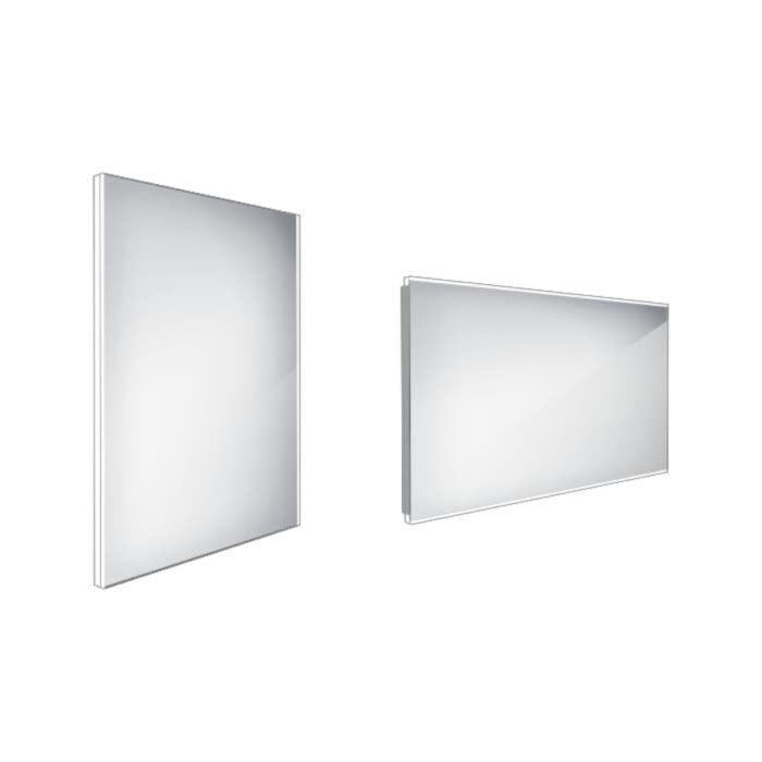 Zrcadlo bez vypínače Nimco 80x60 cm hliník ZP 9002