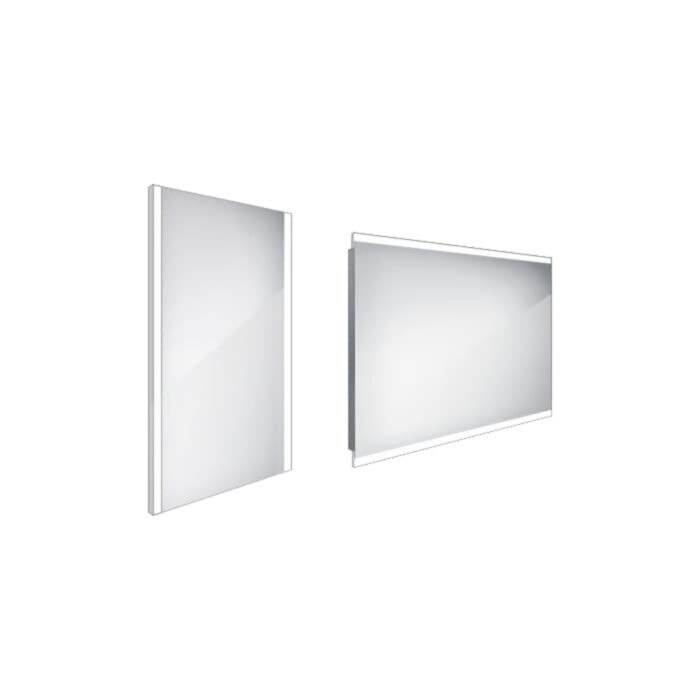 Zrcadlo bez vypínače Nimco 60x40 cm hliník ZP 11000