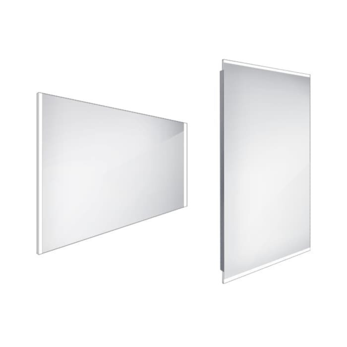 Zrcadlo bez vypínače Nimco 70x100 cm hliník ZP 11004