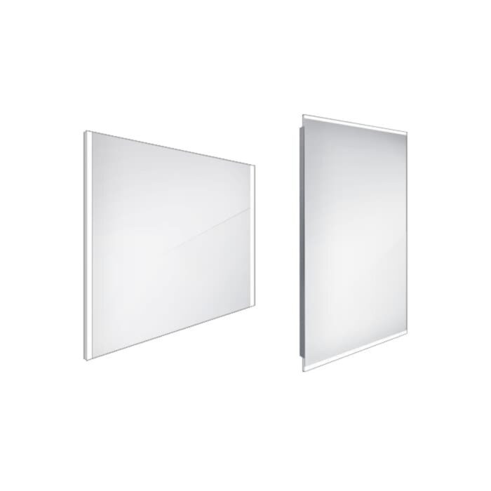 Zrcadlo bez vypínače Nimco 70x80 cm hliník ZP 11003