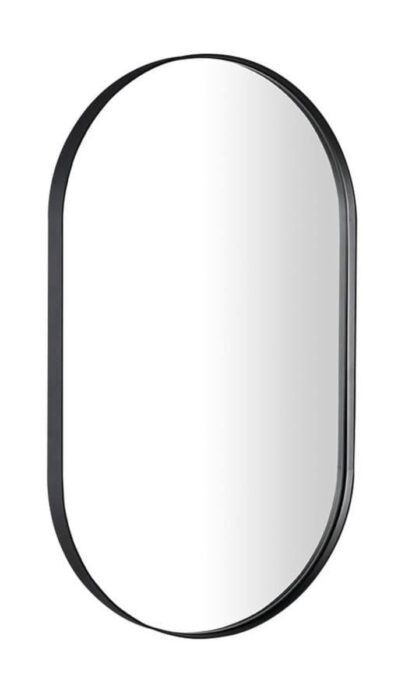 Zrcadlo Sapho PUNO 40x70 cm černá matná ORT125