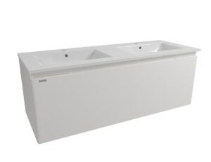 Koupelnová skříňka s umyvadlem Naturel Ancona 120x45x46 cm bílá ANCONA2120DVB
