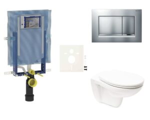 Cenově zvýhodněný závěsný WC set Geberit do lehkých stěn / předstěnová montáž+ WC Vitra Normus SIKOGEZNORS30