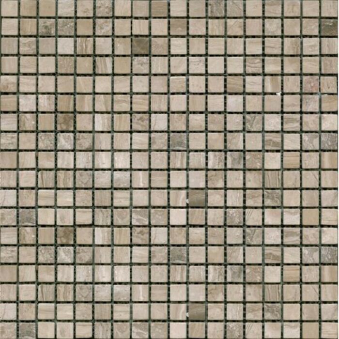 Kamenná mozaika Premium Mosaic Stone šedá 30x30 cm mat STMOS15GYW