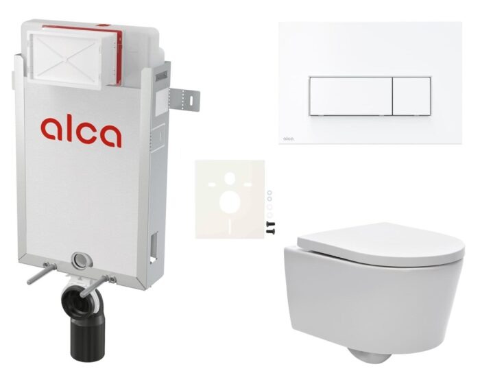 Cenově zvýhodněný závěsný WC set Alca k zazdění + WC SAT Brevis SIKOAW7